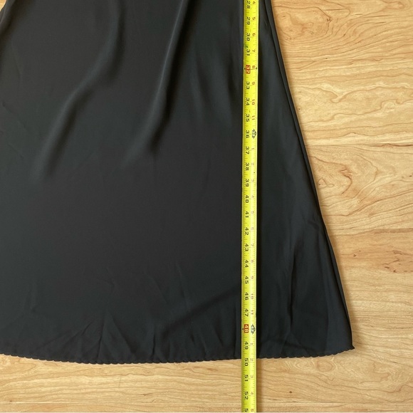VTG |Wondermaid| Long Black Sheer Slip Dress Size 34* Spaghetti Strap V-neck - Picture 4 of 7